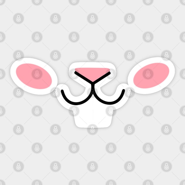 Rabbit pink Sticker by ProD Design